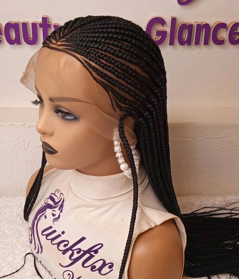 Tribal Braids, Fulani Style, Black Women Wig, Frontal, Full Lace, Lace Front,