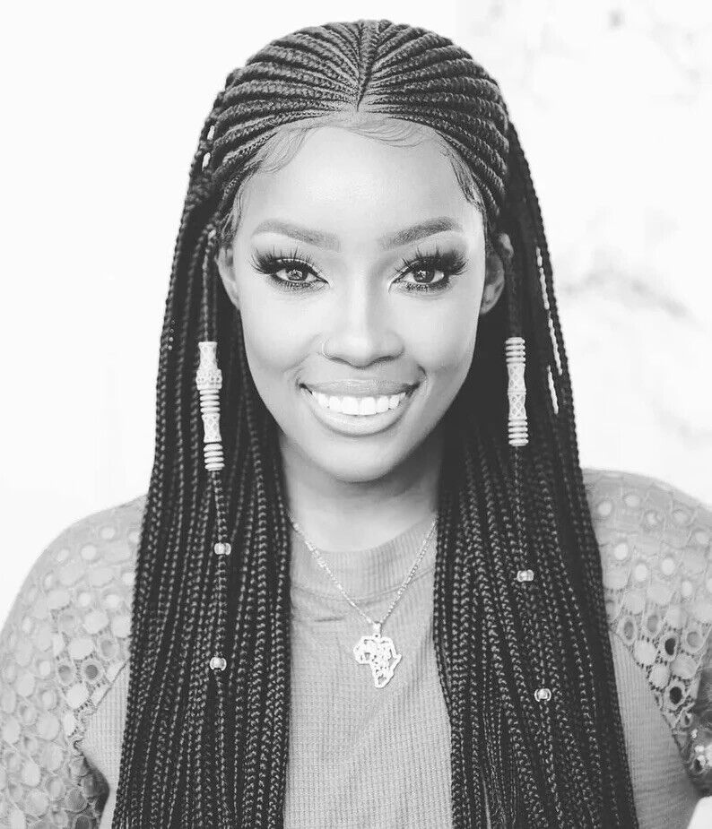 Tribal Braids, Fulani Style, Black Women Wig, Frontal, Full Lace, Lace Front,