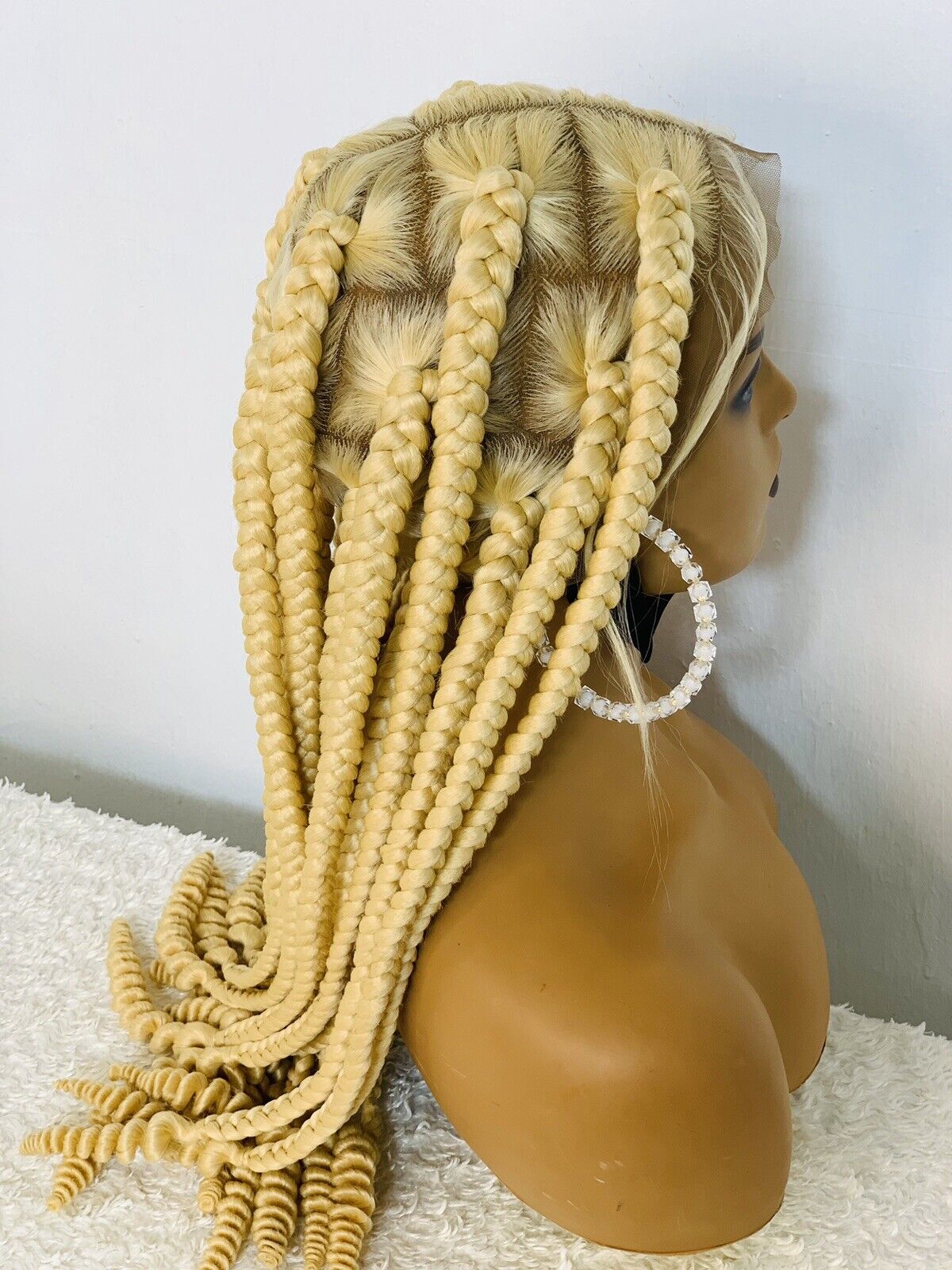 Jumbo Knotless Braided Wig Box braid Full lace braids wig Senegalese Black Women