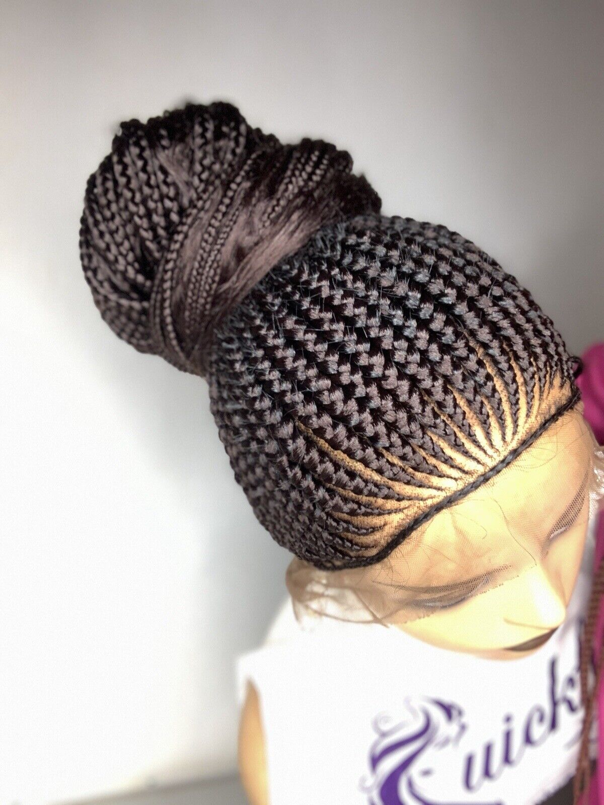 Braided wig Updo, Box Braids,Full Lace braided wig,Braidedwig, Black Women Hair