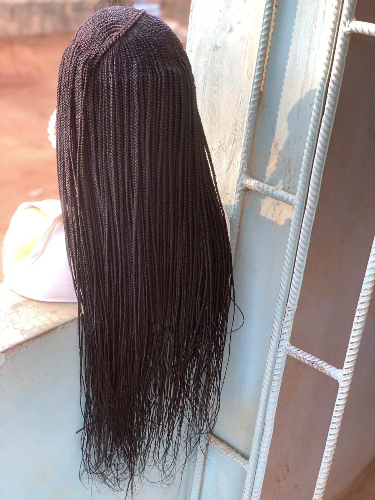 Braided wig, goddess Braid wig, 6*6 black wig box braids, Cornrow Braids