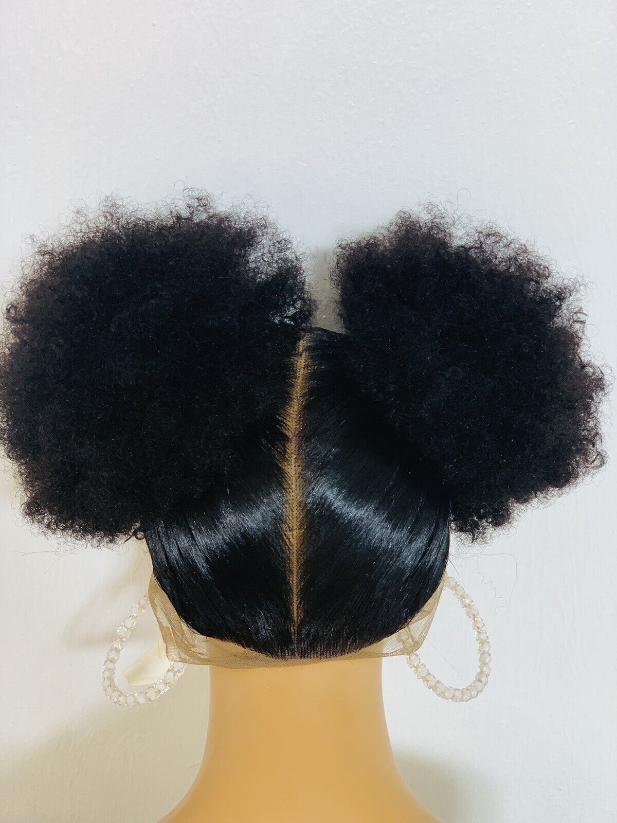 Ponytail Afro Bun Braided Wig Box braids Full lace braids wig Senegalese Black Women