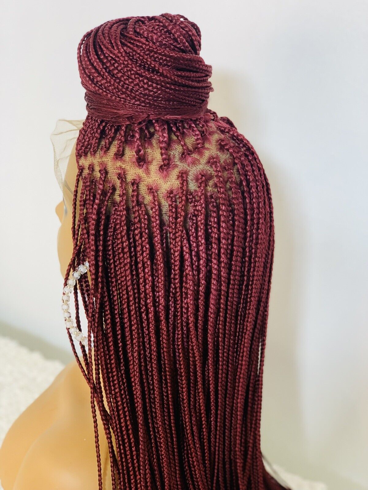 Box Braided Wig Full lace braids wig Senegalese Black Women, Hairstyle