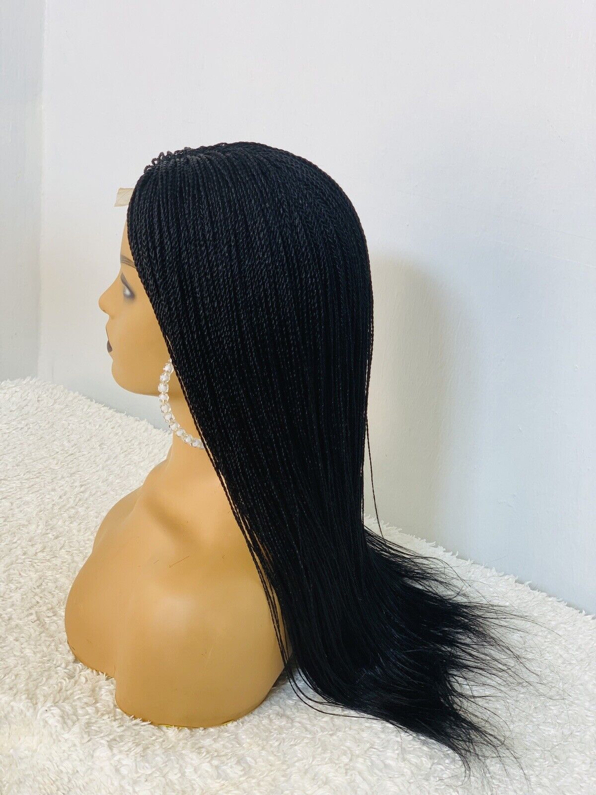 Short Micro Twist Braided Wig Box braids Full lace braids wig Senegalese Black Women