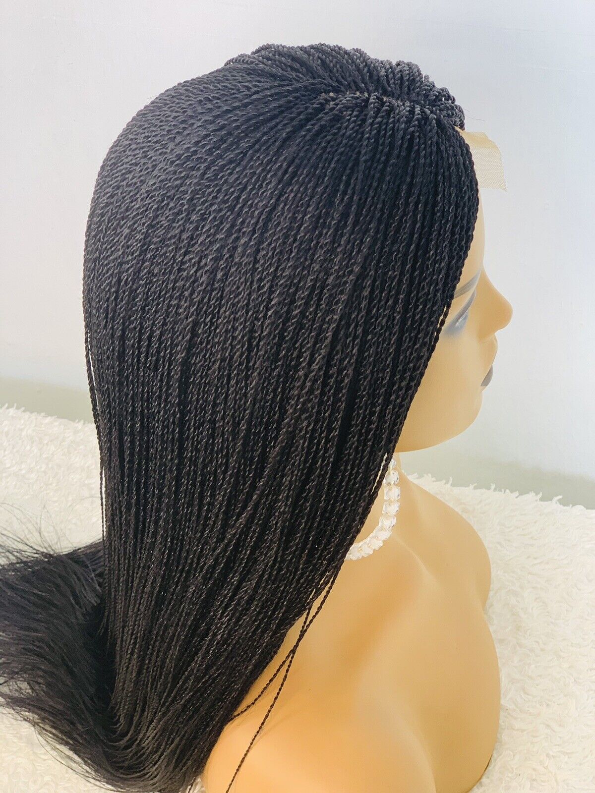 Short Micro Twist Braided Wig Box braids Full lace braids wig Senegalese Black Women