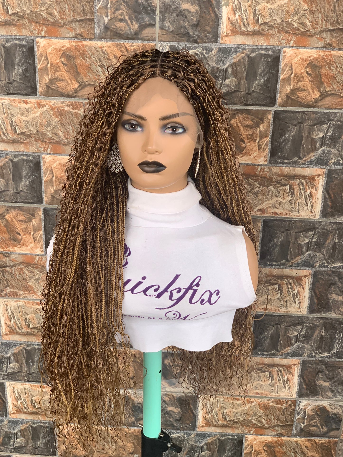 Tangle Free Boho braids on full lace wig