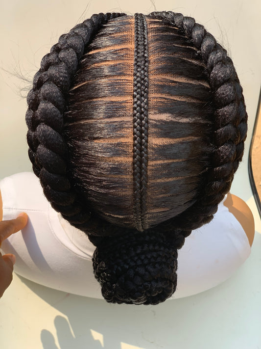 French Braids  Braided Wig Box braids Full lace braids wig Senegalese Black Women