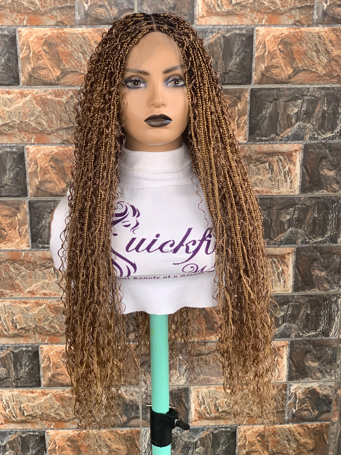 Tangle Free Boho braids on full lace wig
