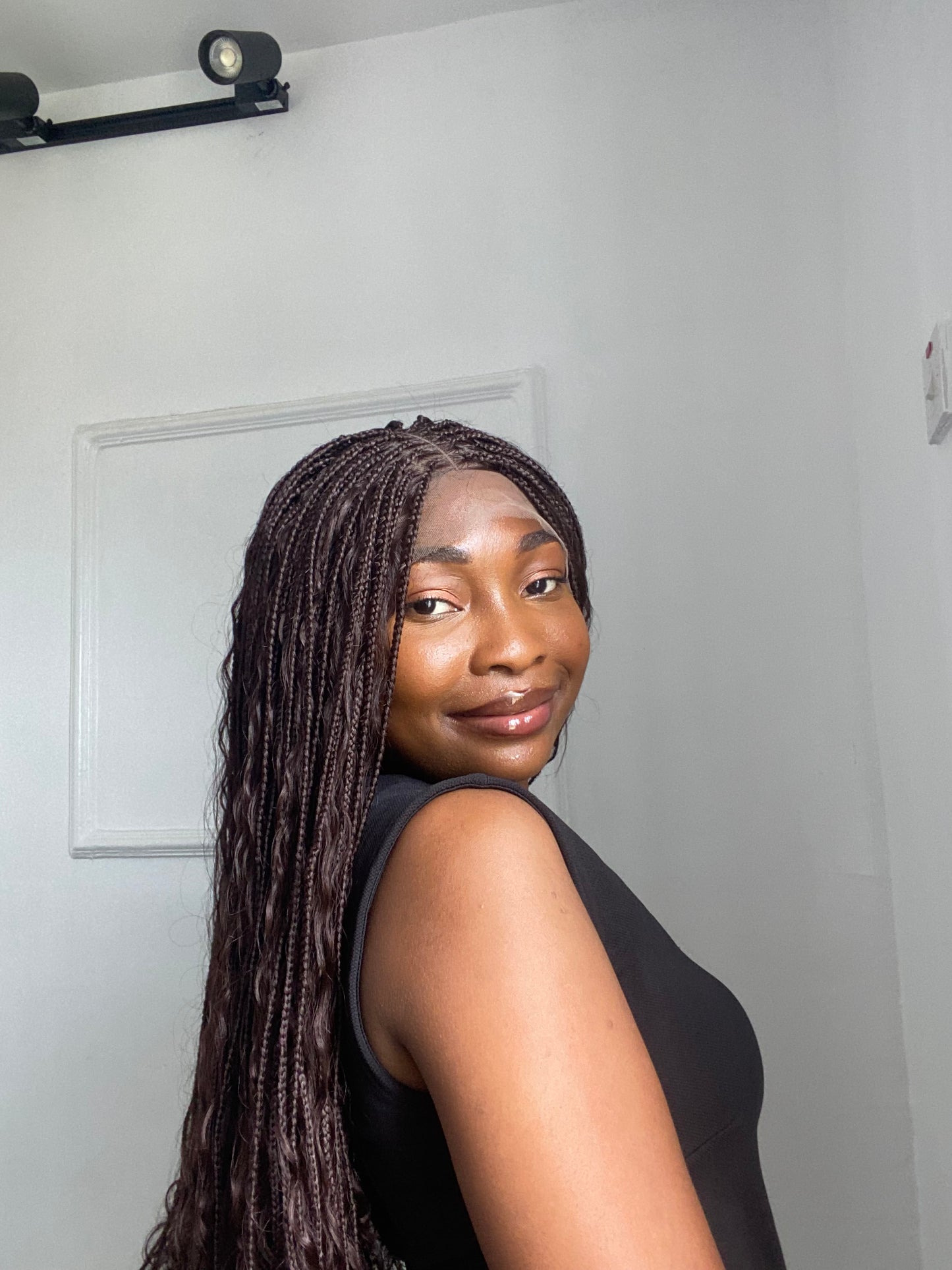 Boho Braids On Full Lace Wig