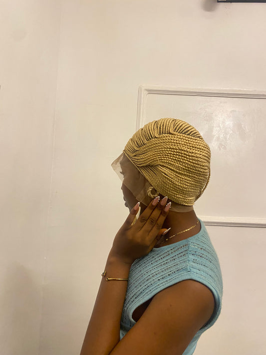 Lemonade braids On Full Lace Wig
