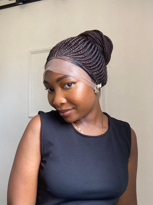 Braided wig Updo, Box Braids,Full Lace braided wig,Braidedwig, Black Women Hair