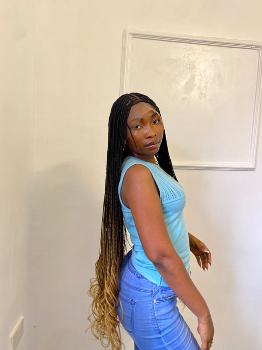 French Curls On Full Lace Wig
