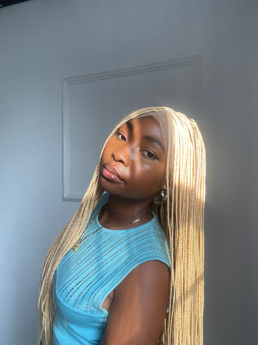 Small Knotless On full lace wig