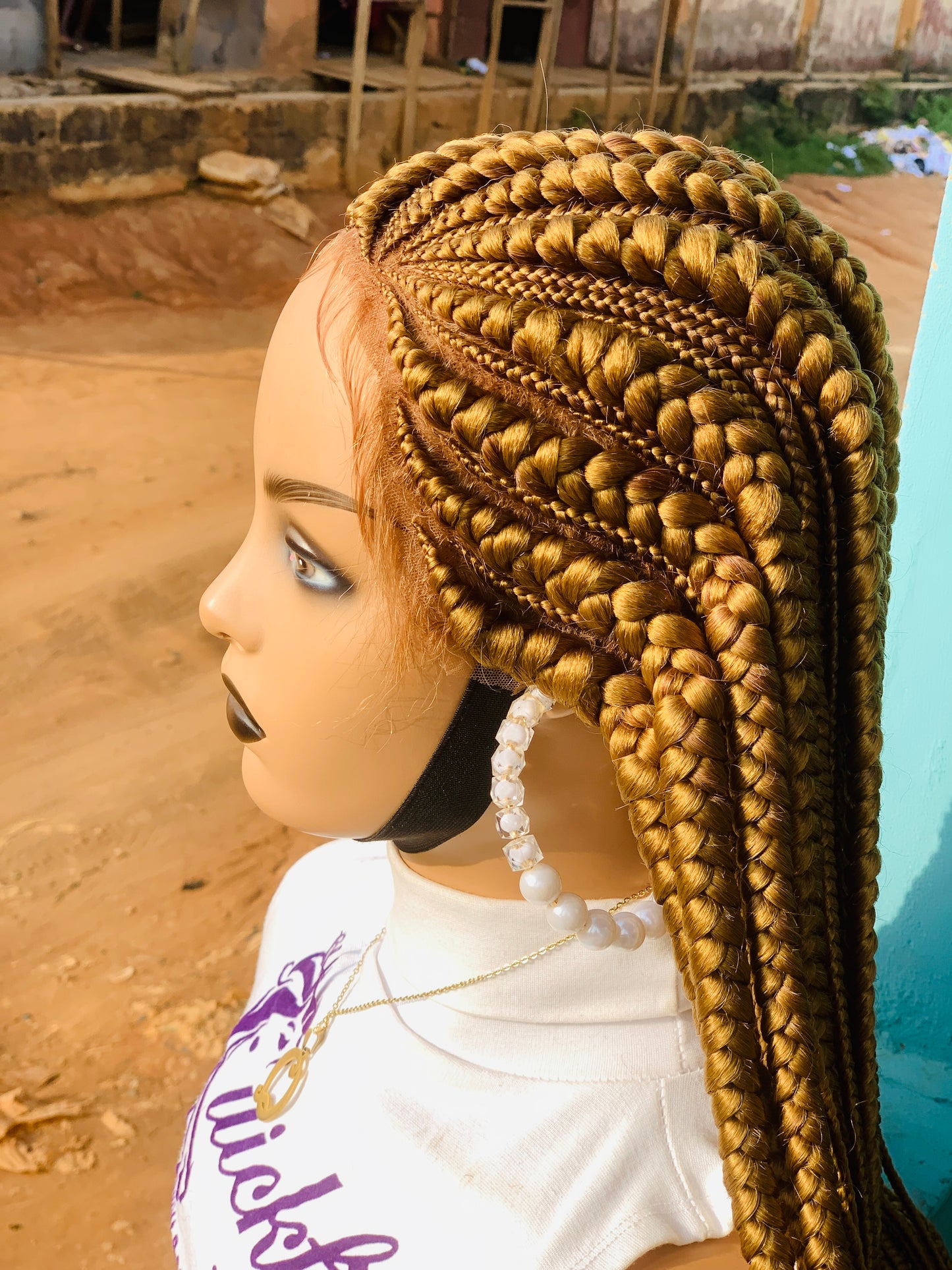 Tribal Braids, Fulani Style, Black Women Wig, Frontal, Full Lace, Lace Front,