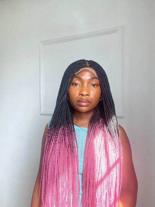 Braids on Lace closure