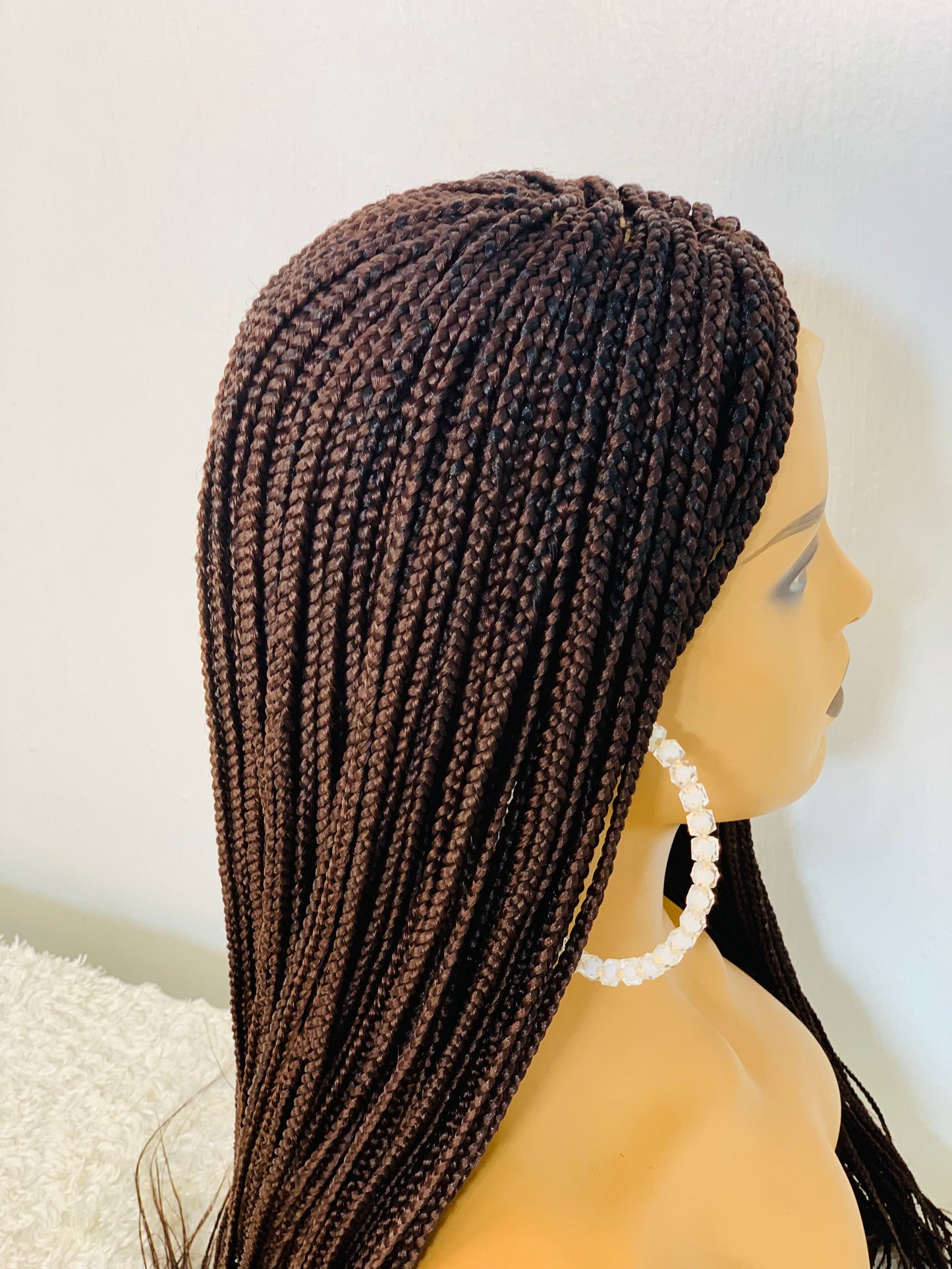 Small box Braided Wig Box braids Full lace braids wig Senegalese Black Women