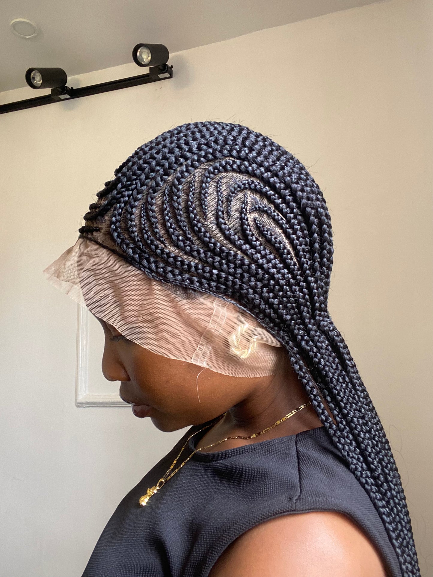 Styled Cornrows On Full Lace Wig