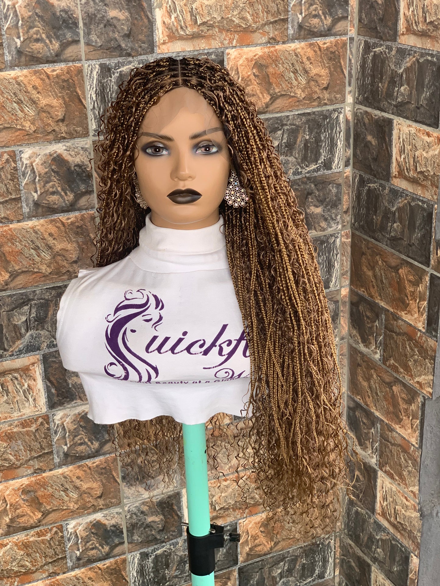 Tangle Free Boho braids on full lace wig