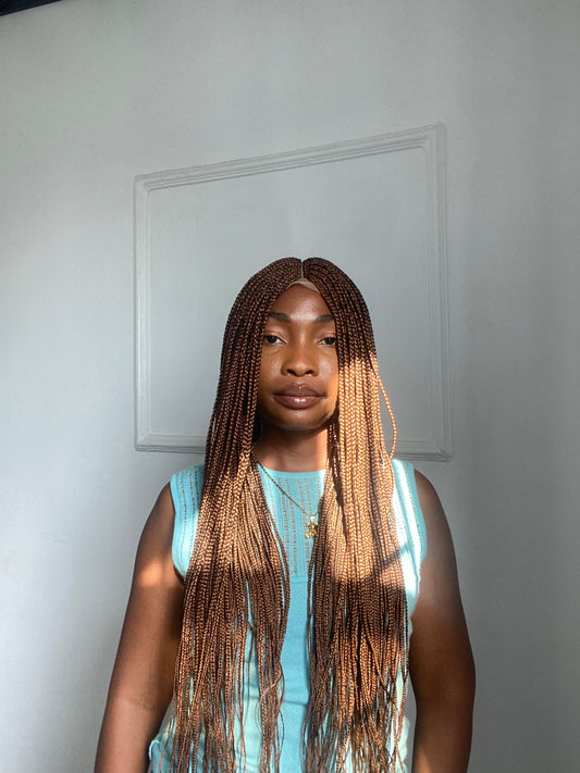 Micro Braids, Wig For Black Women, Braided, Box Braids, Human Hair, Synthetic