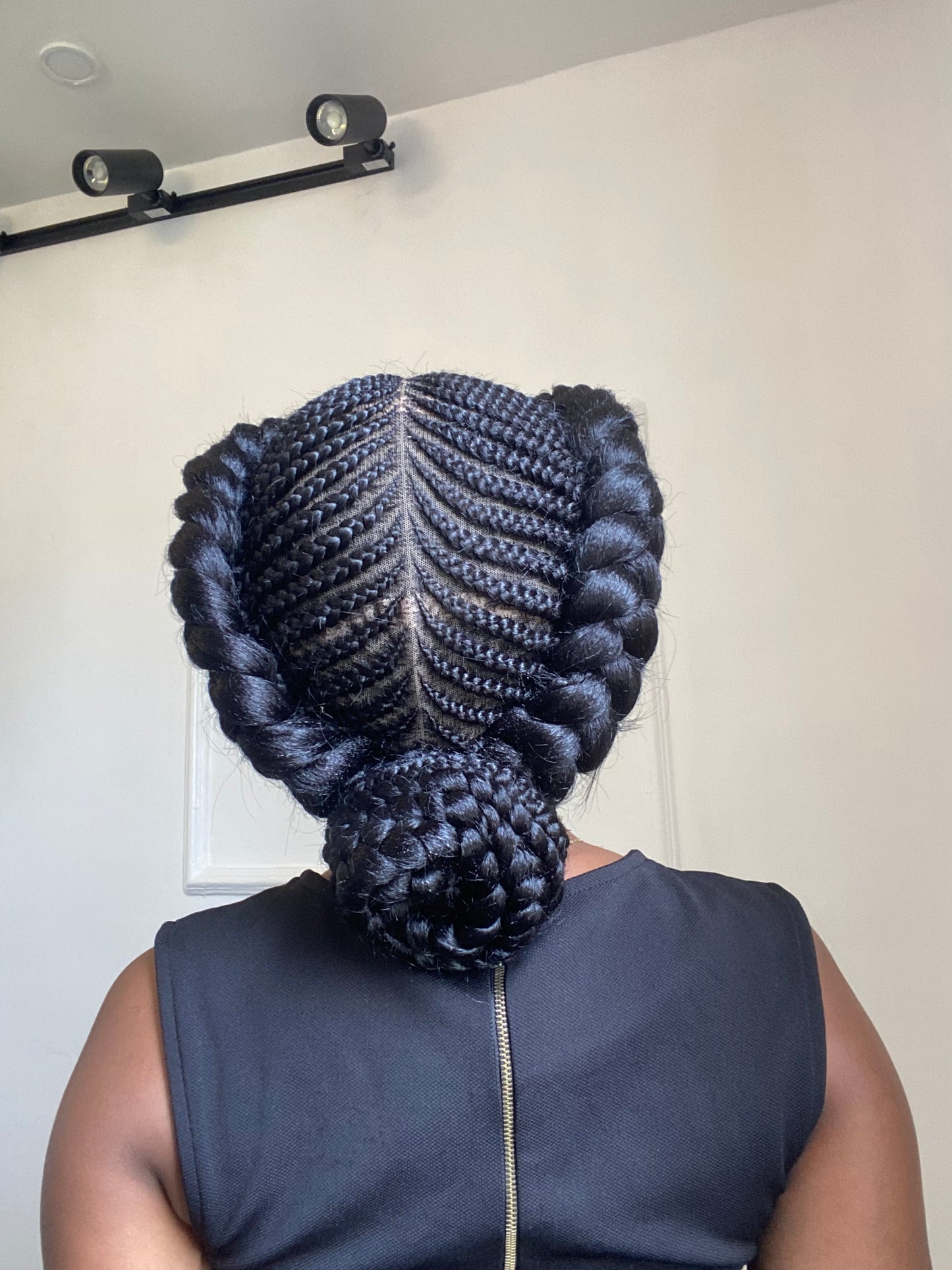 Braided French braids On Full Lace Wig