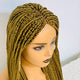 Small Box Braids —  Lace closure Wig, 28 Inches | Honey Blonde #27