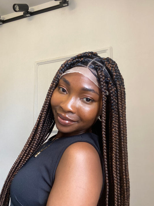 Large Knotless On Lace Closure
