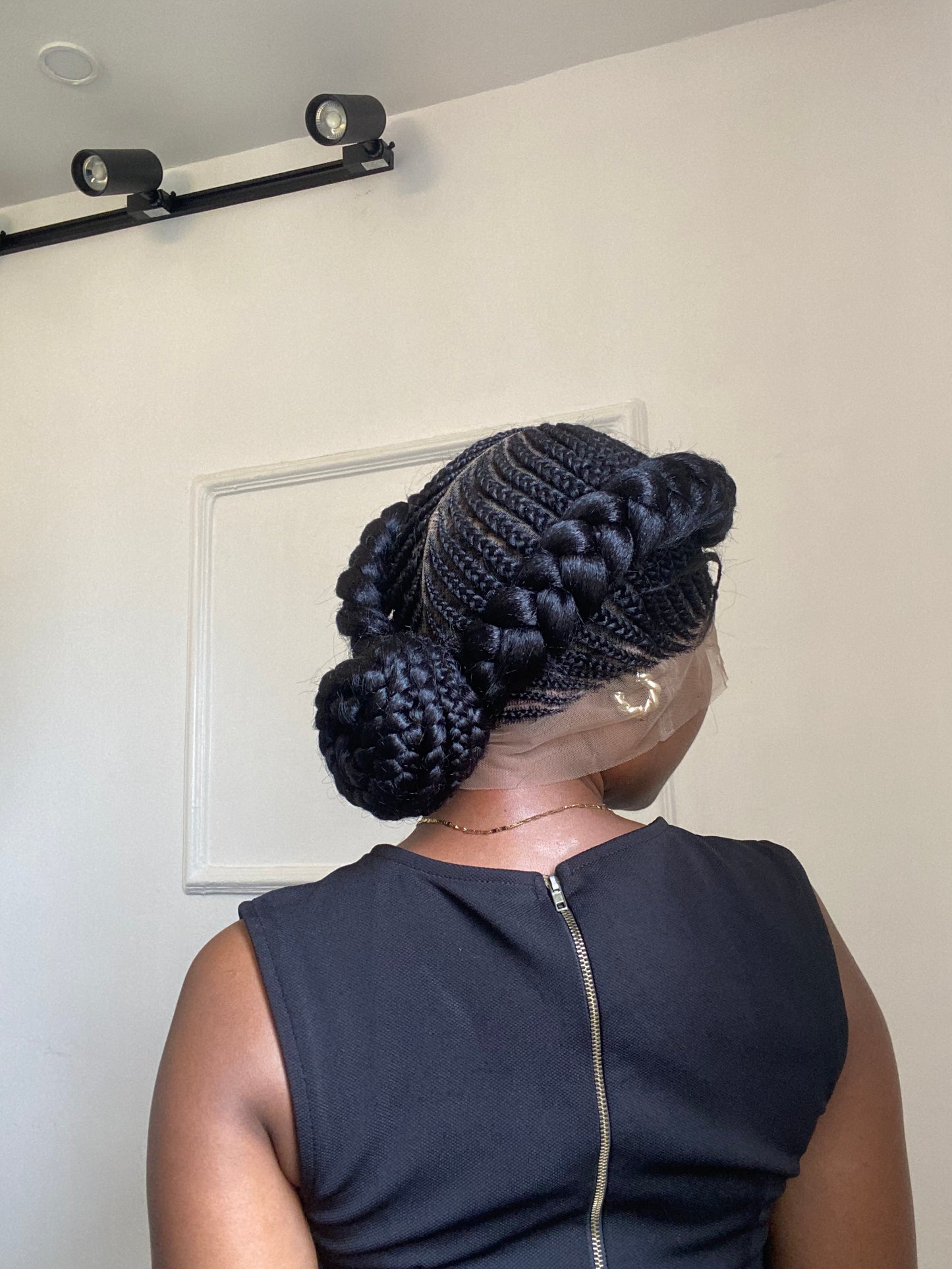Braided French braids On Full Lace Wig