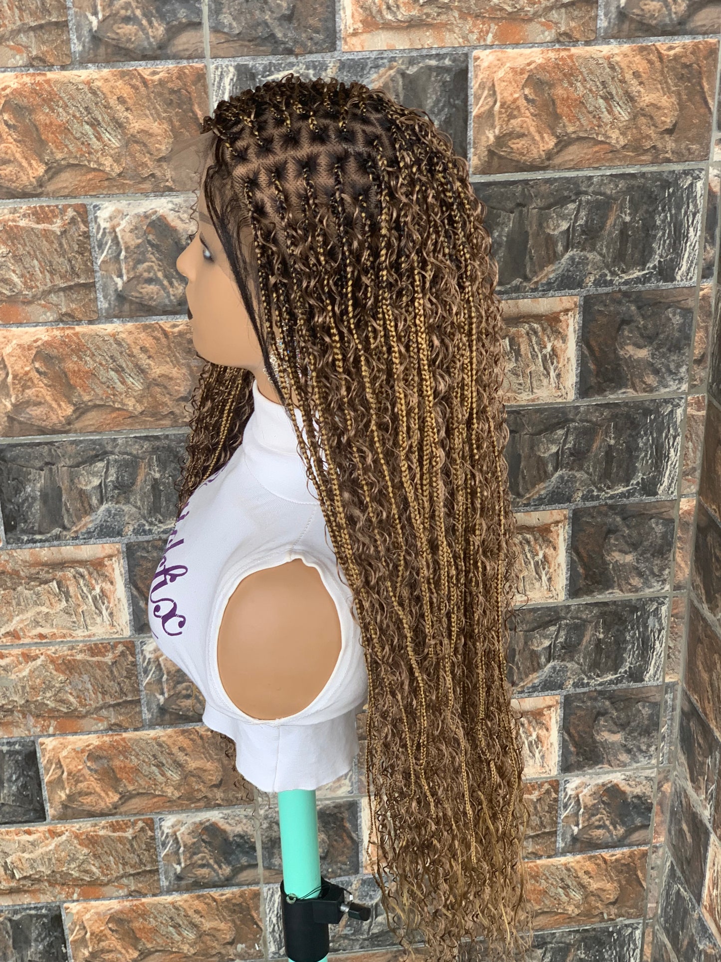 Tangle Free Boho braids on full lace wig