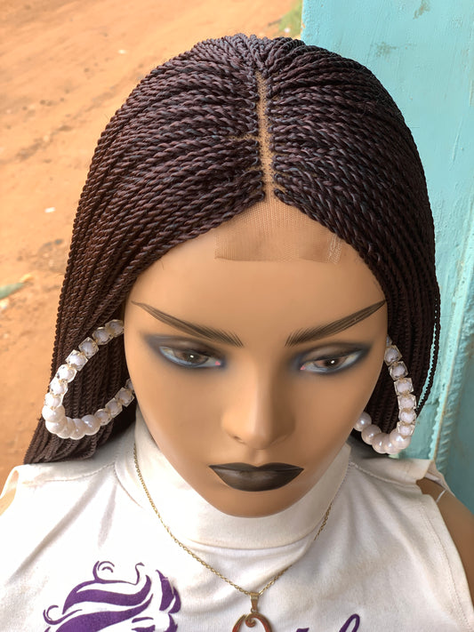 Micro twist on lace closure Fulani Style, Black Women Wig, Frontal, Full Lace, Lace Front,