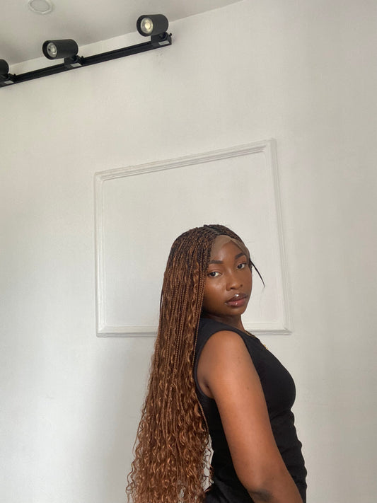 Boho Braids On Full Lace Wig