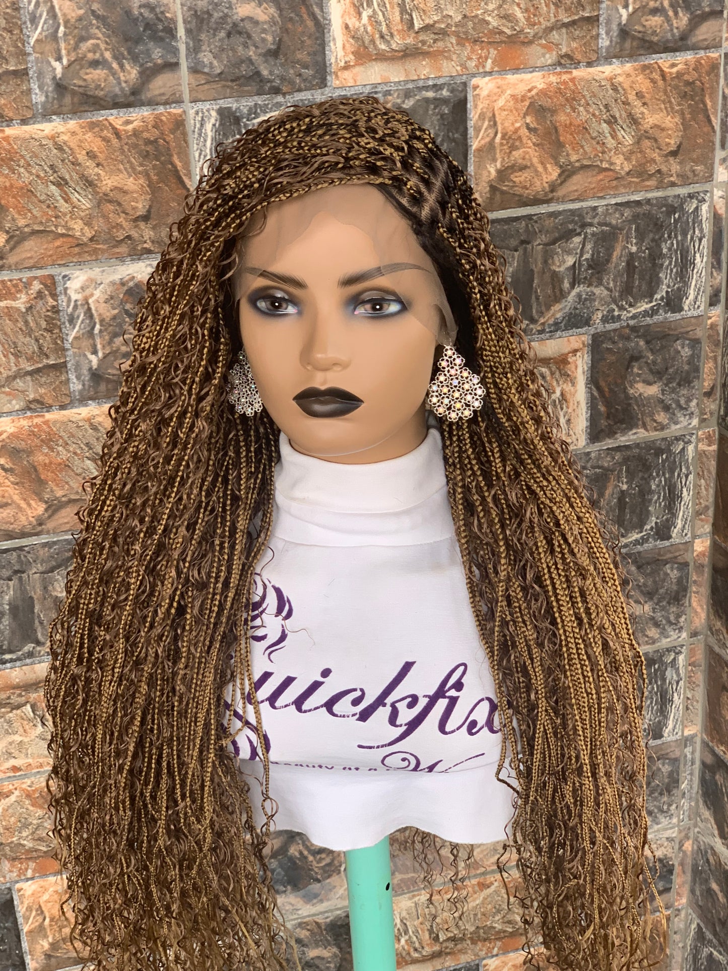 Tangle Free Boho braids on full lace wig