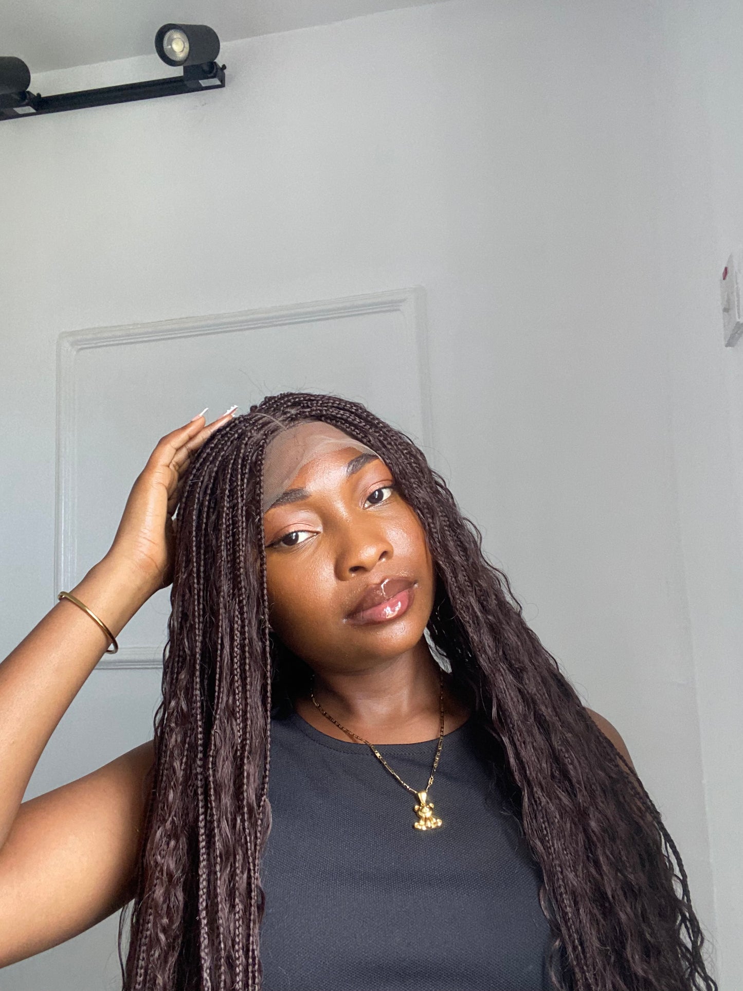 Boho Braids On Full Lace Wig