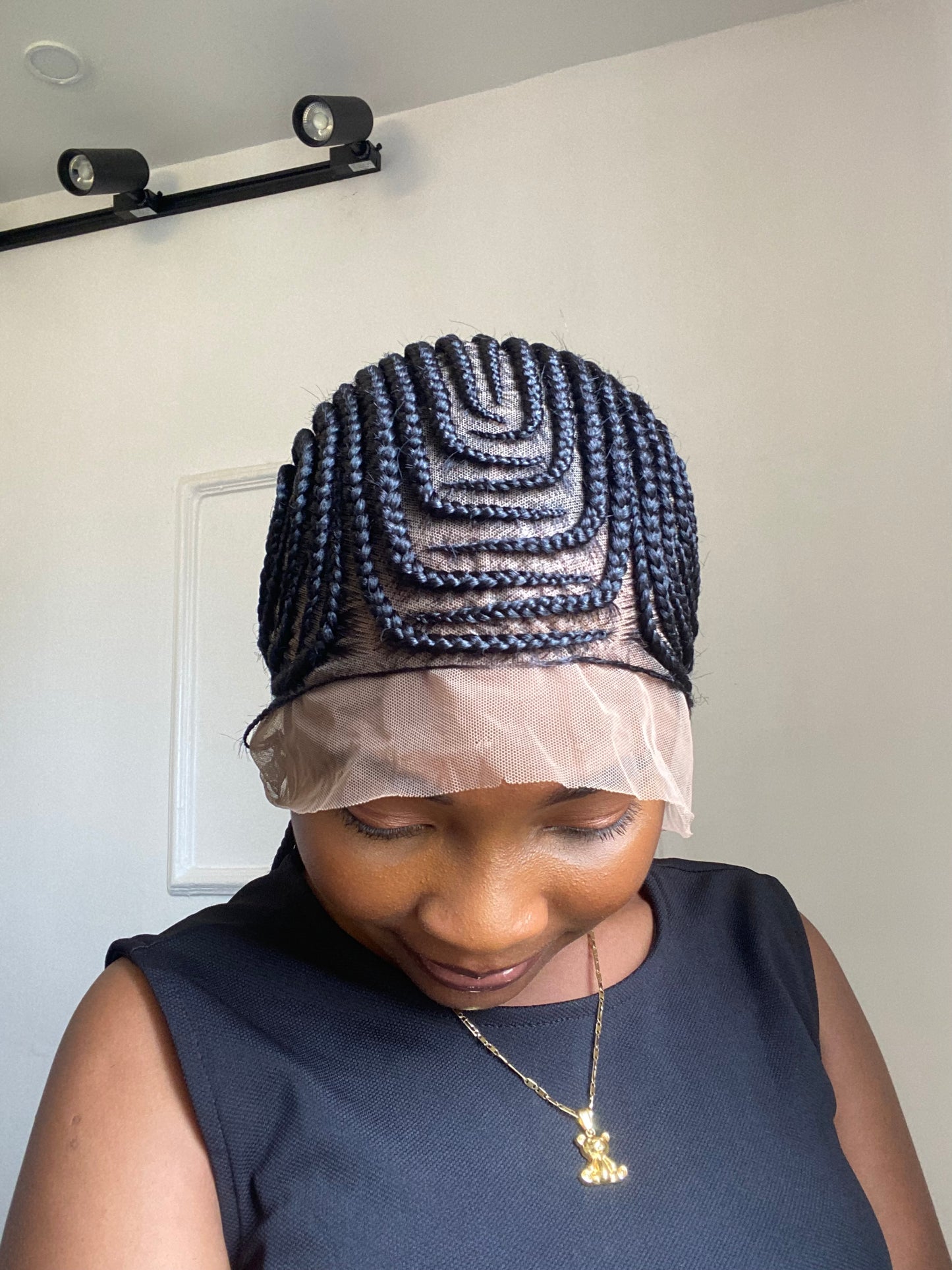 Styled Cornrows On Full Lace Wig