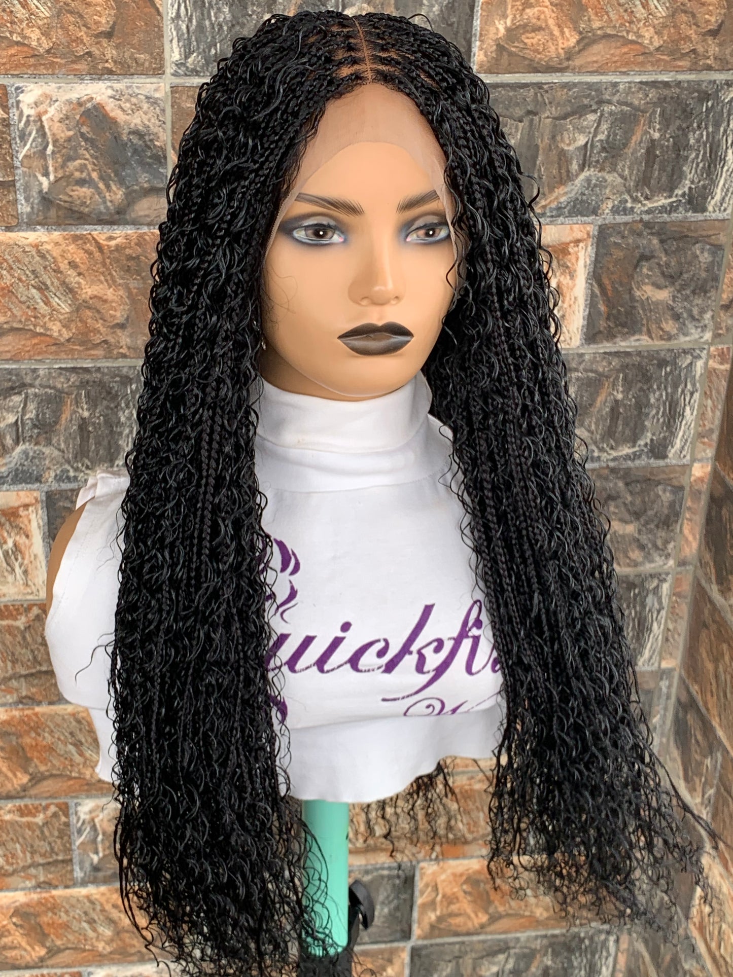 Tangle Free Boho braids on full lace wig