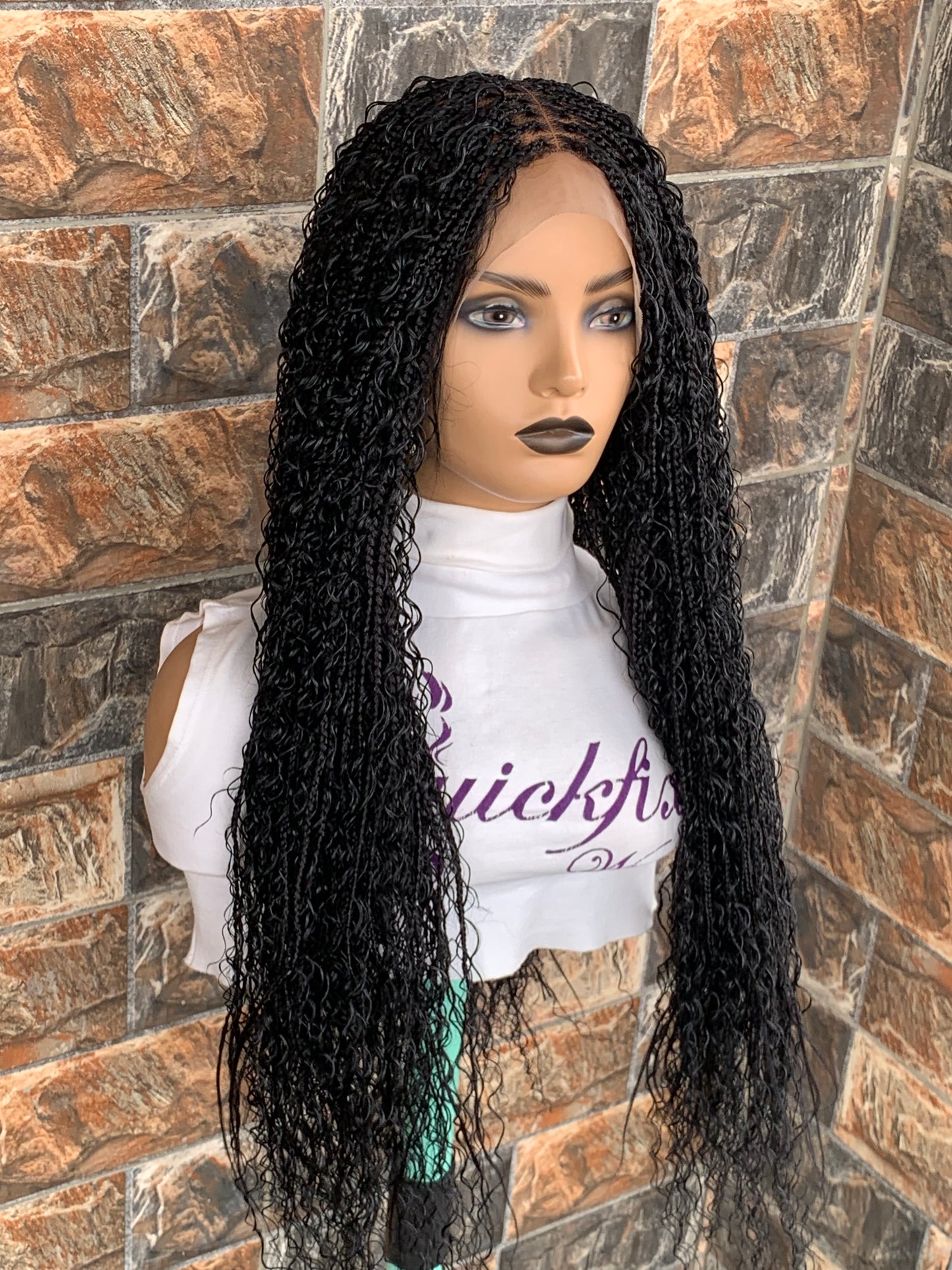 Tangle Free Boho braids on full lace wig