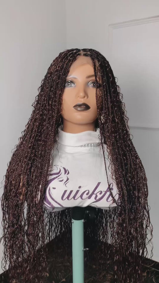 Boho Braids — Tangle-Free Full Lace Wig, 28 Inches | Color 33