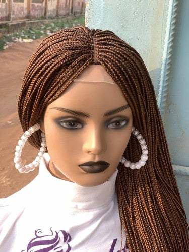 Micro Braids — Lace closure Wig, 28 Inches
