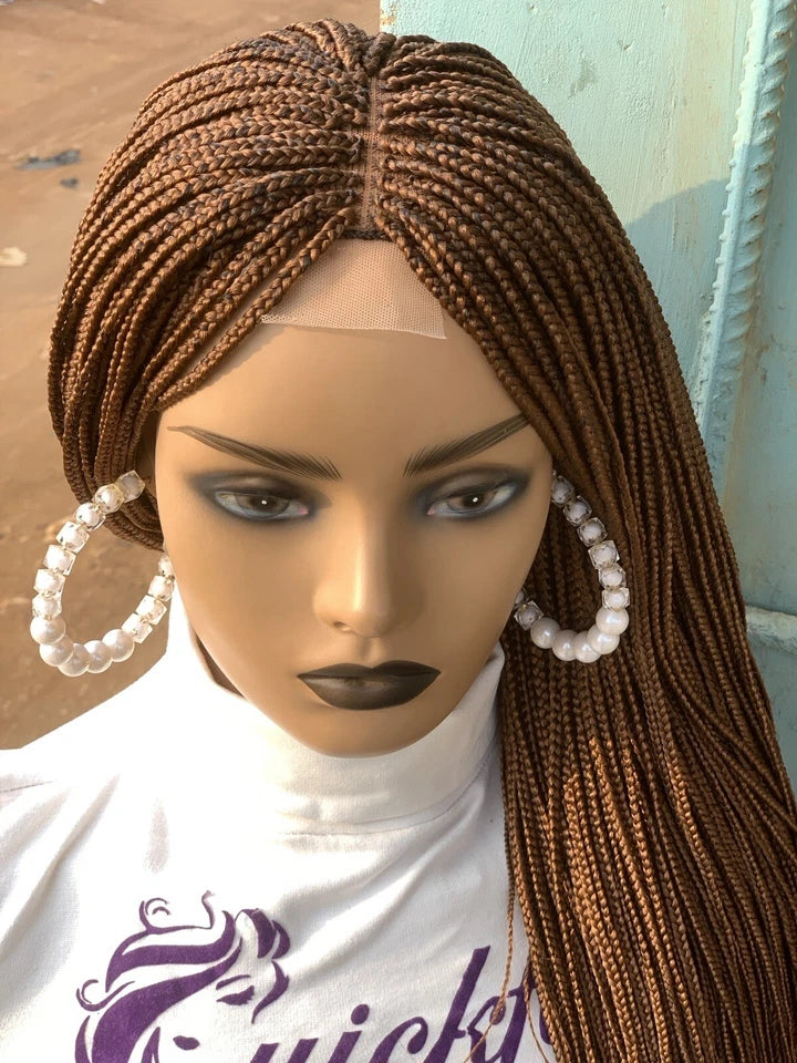 Micro Braids — Lace closure Wig, 28 Inches