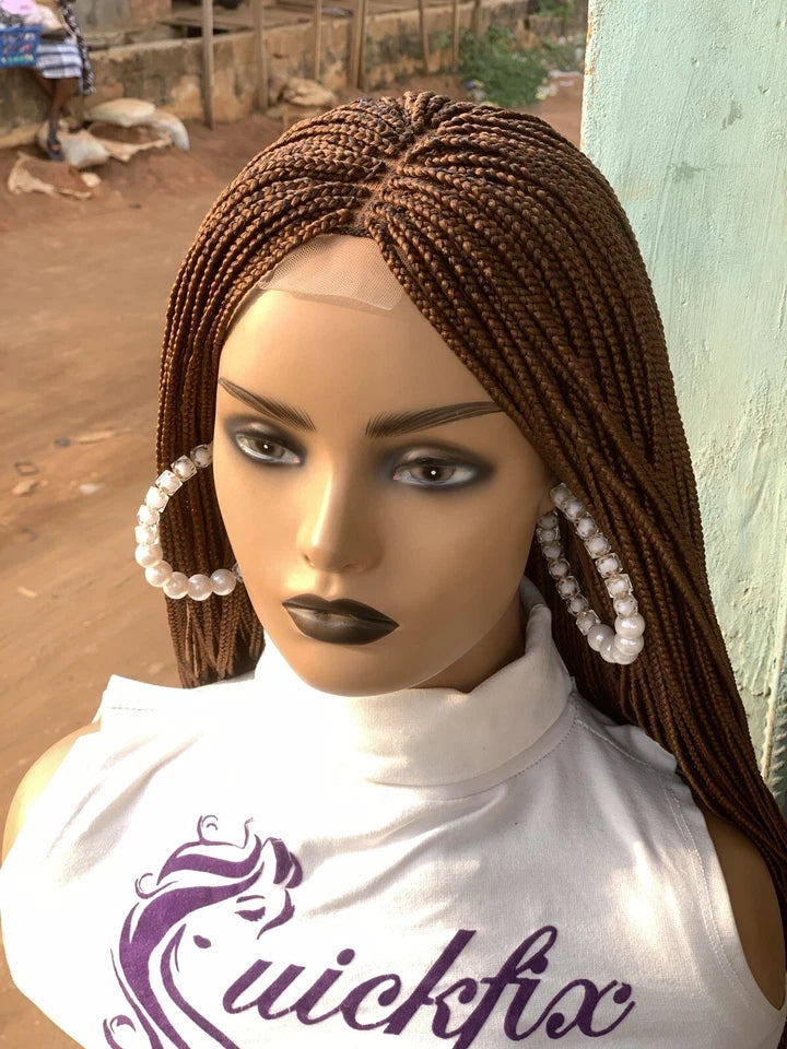 Micro Braids — Lace closure Wig, 28 Inches