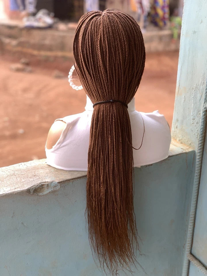 Micro Braids — Lace closure Wig, 28 Inches