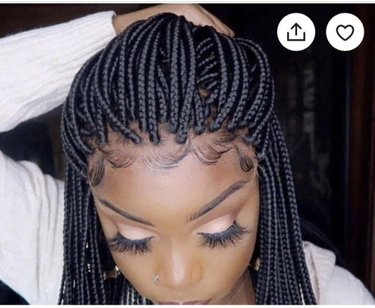 Micro box braids Wig Box braids Full lace braided wig Senegalese