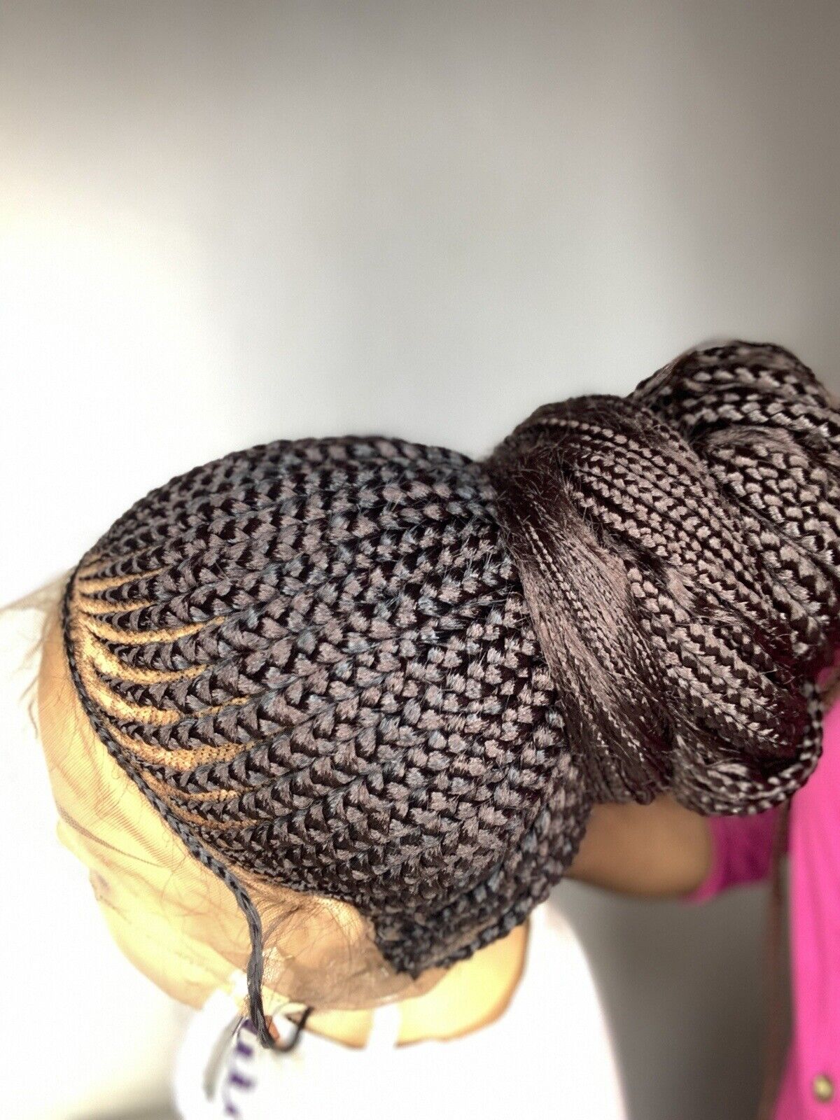 Braided wig Updo, Box Braids,Full Lace braided wig,Braidedwig, Black Women Hair