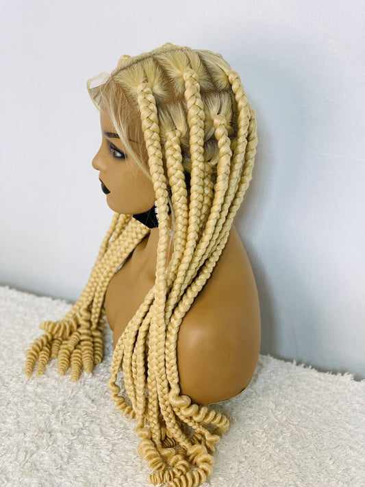 Jumbo Knotless Braided Wig Box braid Full lace braids wig Senegalese Black Women